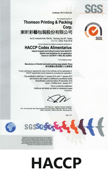 HACCP certification